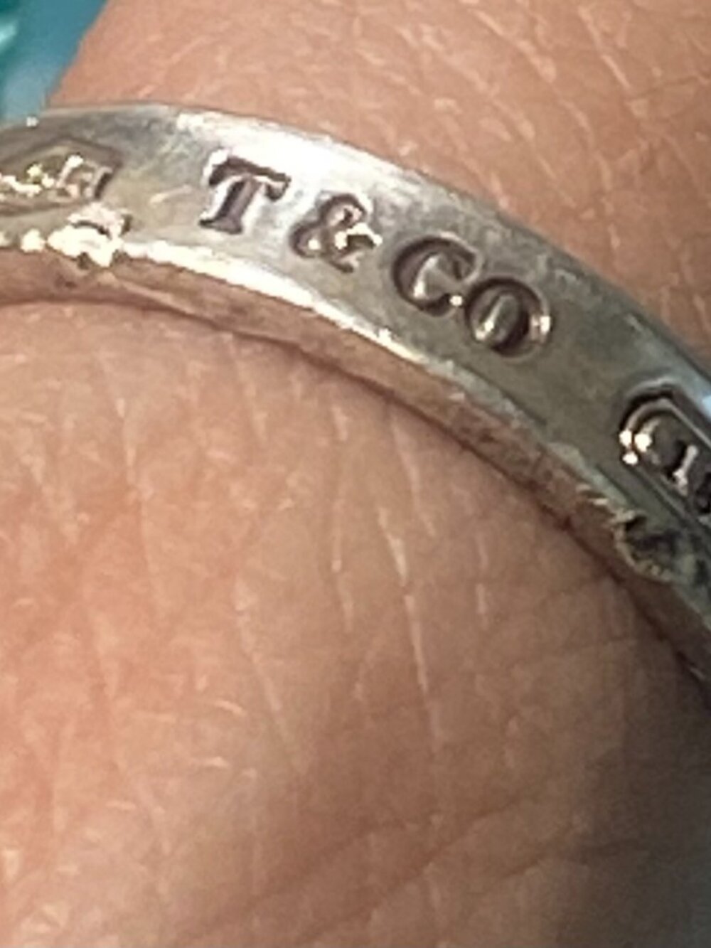 Authentic Tiffany & Co. 1837 Sterling Silver Ring in Silver Tone Size 8 - Picture 3 of 8